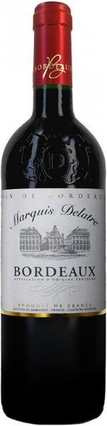 Вино "Marquis Delatre" Rouge, Bordeaux AOC, 2020