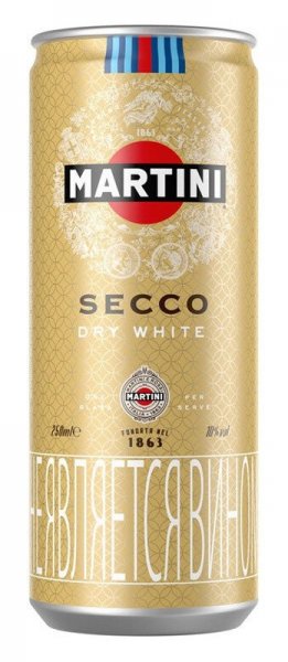 Вино "Martini" Secco, in can, 250 мл
