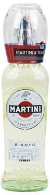 Вермут "Martini" Bianco with glass, 1 л