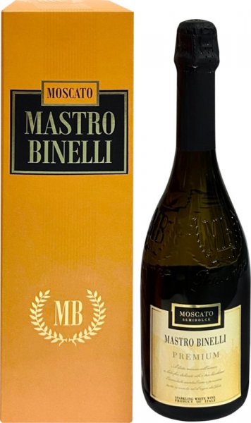Игристое вино "Mastro Binelli" Moscato, gift box