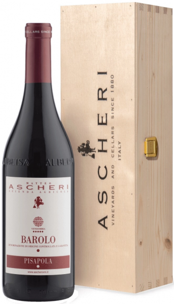 Вино Matteo Ascheri, Barolo "Pisapola" DOCG, 2019, wooden box
