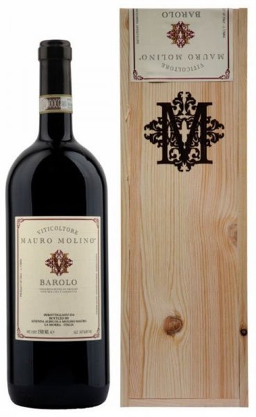 Вино Mauro Molino, Barolo DOCG, 2019, wooden box, 1.5 л