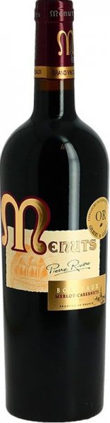 Вино "Menuts" Pierre Riviere, Merlot-Cabernets, Bordeaux AOC, 2018