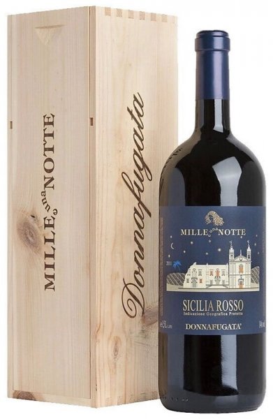Вино Donnafugata, "Mille e una Notte", Sicilia DOC, 2019, wooden box, 1.5 л