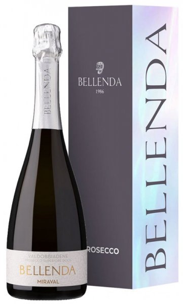 Игристое вино Bellenda, "Miraval", Conegliano Valdobbiadene DOCG Prosecco Superiore, 2022, gift box