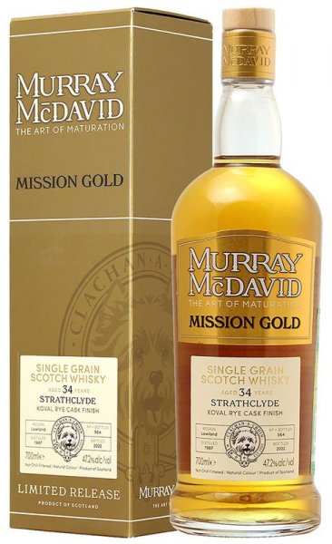 Виски Murray McDavid, "Mission Gold" Strathclyde 34 Years Old, gift box, 0.7 л