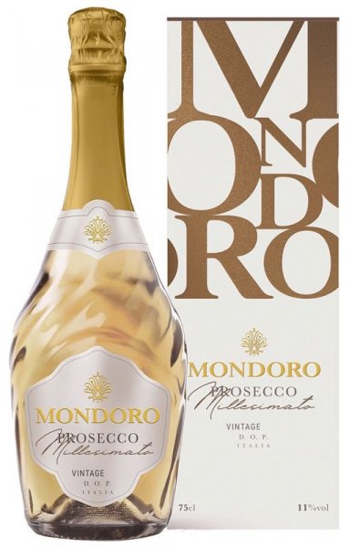 Игристое вино "Mondoro" Prosecco DOC Millesimato, 2021, gift box