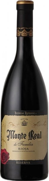 Вино "Monte Real" de Familia Reserva, Rioja DOC, 2017