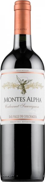 Вино "Montes Alpha" Cabernet Sauvignon, Valle de Colchagua DO, 2020, 375 мл