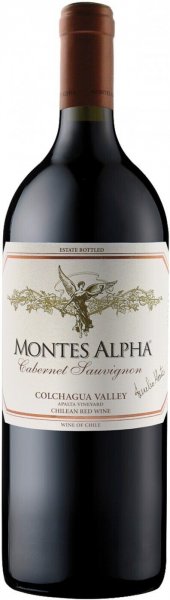 Вино "Montes Alpha" Cabernet Sauvignon, Valle de Colchagua DO, 2020, 1.5 л