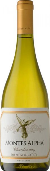 Вино "Montes Alpha" Chardonnay, Aconcagua Costa DO, 2020, 375 мл