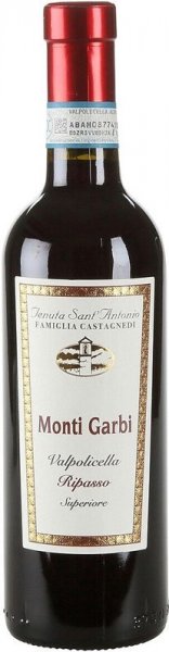 Вино Tenuta Sant'Antonio, "Monti Garbi" Valpolicella Superiore DOC Ripasso, 2019, 375 мл