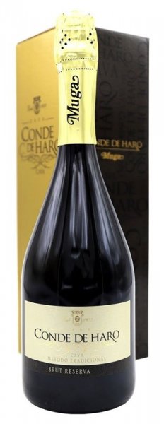Игристое вино Muga, Cava "Conde de Haro" Brut Reserve, Rioja DOC, 2019, gift box