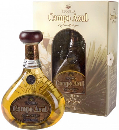Набор "Campo Azul" Extra Anejo, gift box with two glasses