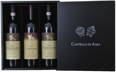 Набор Castello di Ama, "l'Apparita" & "Vigneto Bellavista" & "Vigneto La Casuccia", set with bottles Magnum
