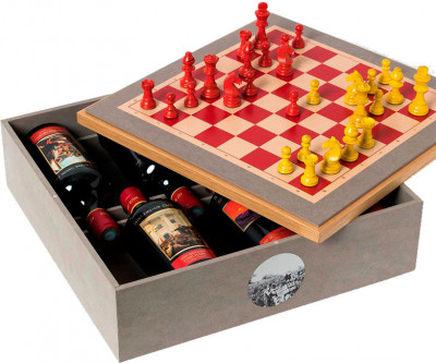 Набор Chateau La Grace Dieu des Prieurs, Saint-Emilion Grand Cru AOC, 2016, gift set "Chess Box" of 6 bottles