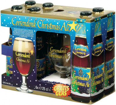 Набор "Corsendonk" Christmas Ale, gift set of 6 bottles & glass