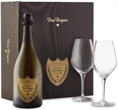 Набор "Dom Perignon", 2009, gift box with 2 glasses