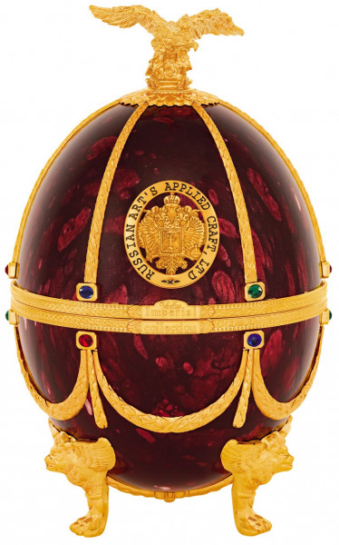 Набор "Императорская Коллекция" в футляре в форме яйца Фаберже, Рубин, в бархатной коробке, 0.7 л