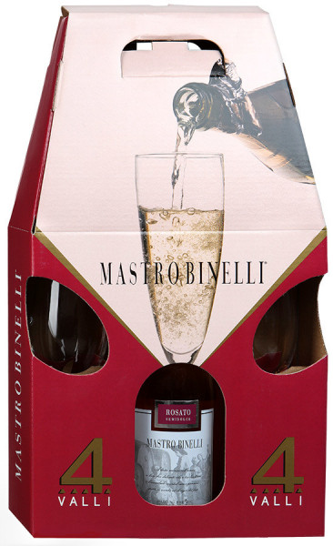 Набор "Mastro Binelli" Rosato, gift box with 2 glasses