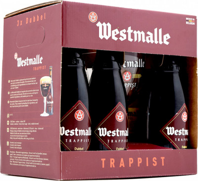 Набор Westmalle, "Trappist" Tripel, set of 6 bottles & 1 glass, gift box