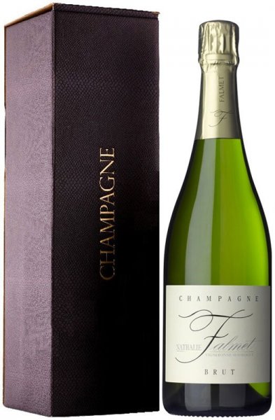 Шампанское Nathalie Falmet, Brut, Champagne AOC, gift box, 1.5 л