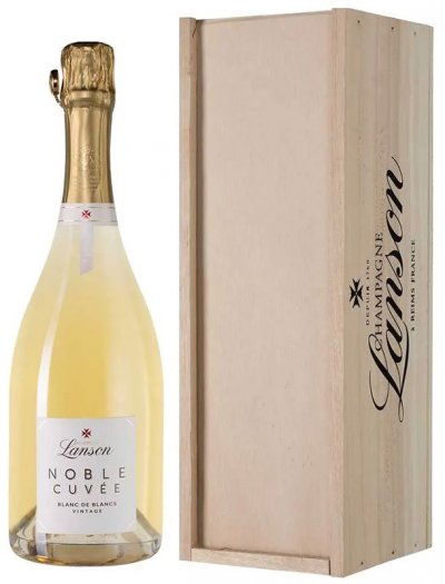 Шампанское Lanson, "Noble Cuvee" Blanc de Blancs, 2004, gift box