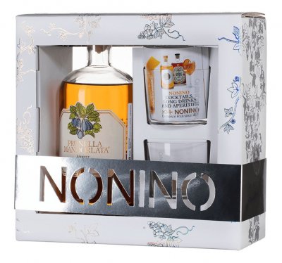 Набор Nonino, Prunella Mandorlata, gift box with 2 glasses
