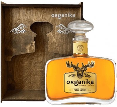 Ликер "Organika" Maral Antlers Bitter, wooden box, 0.5 л