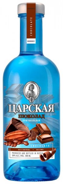Водка "Царская" Оригинальная Шоколад, 0.5 л