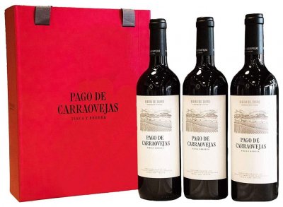 Набор Pago de Carraovejas, Ribera del Duero DO, 2019, set of 3 bottles, red gift box