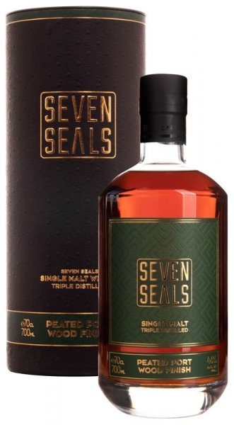 Виски "Seven Seals" Peated Port Wood Finish Single Malt, in tube, 0.7 л