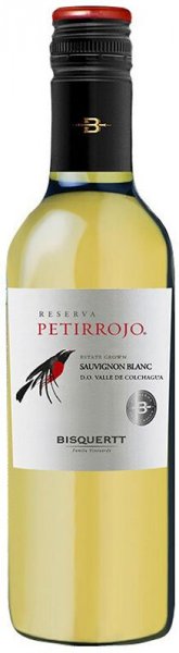 Вино Bisquertt, "Petirrojo" Reserve, Sauvignon Blanc, Colchagua Valley DO, 2021, 375 мл
