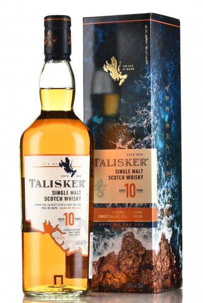 Виски Talisker malt 10 years old, with box, 0.75 л