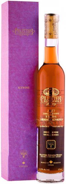 Вино Pillitteri, "Icewine" Cabernet Sauvignon Family Reserve, 2017, gift box, 375 мл