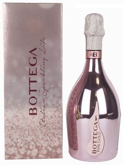 Игристое вино Bottega, "Pink Gold" Prosecco DOC Brut, 2021, gift box, 1.5 л