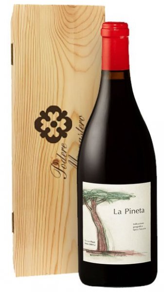 Вино Podere Monastero, "La Pineta", Toscana IGT, 2019, gift box, 1.5 л