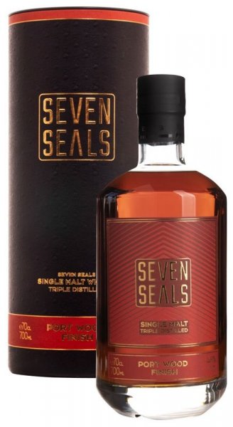 Виски "Seven Seals" Port Wood Finish Single Malt, in tube, 0.7 л