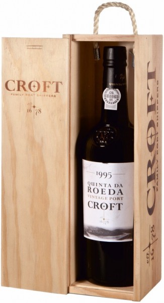 Портвейн Croft, "Quinta da Roeda" Vintage Port, 1995, wooden box