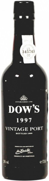 Портвейн Dow's, Vintage Port, Douro, 1997, 0.375 л