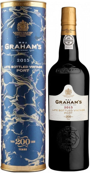 Портвейн Graham's, Late Bottled Vintage (LBV), 2015, gift tube
