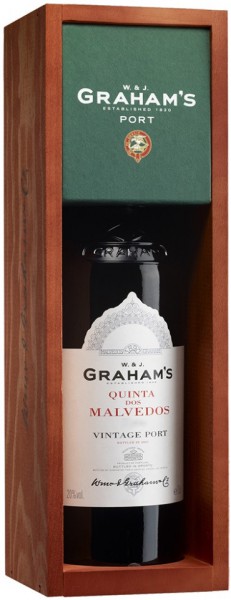 Портвейн Graham’s, "Quinta dos Malvedos" Vintage Port, 2004, wooden box