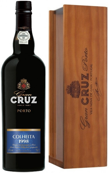 Портвейн Gran Cruz Colheita, 1998, wooden box
