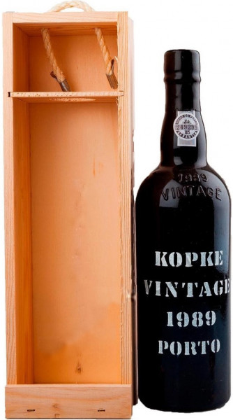 Портвейн Kopke, Vintage Porto, 1989, gift box