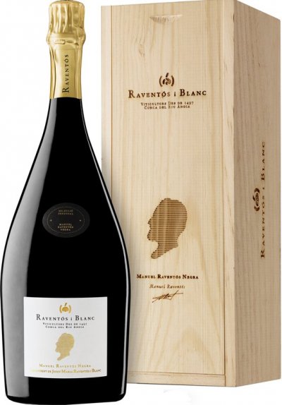 Игристое вино Raventos i Blanc, "Manuel Raventos Negra" Brut Nature, 2016, wooden box