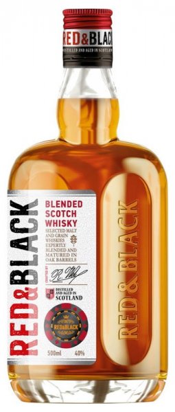 Виски "Red & Black" Blended Scotch Whisky, 0.5 л