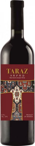 Вино "Taraz" Red Semi-Sweet, 2020