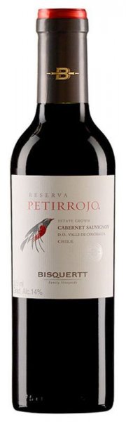 Вино Bisquertt, "Petirrojo" Reserva, Cabernet Sauvignon, Colchagua Valley DO, 2020, 375 мл