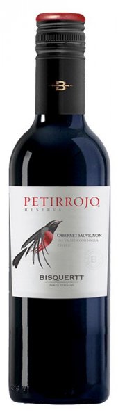 Вино Bisquertt, "Petirrojo" Reserva, Cabernet Sauvignon, Colchagua Valley DO, 2022, 375 мл