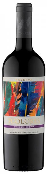 Вино "7 Colores" Reserva Carmenere-Cinsault, 2021
